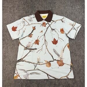 Golf Wang Tyler The Creator Polo Shirt Mens Medium Owl Pique Blue Brown